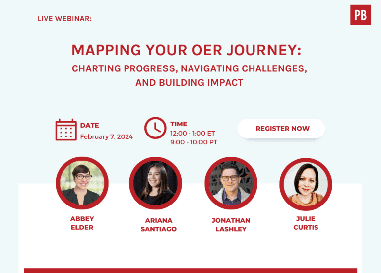Webinar: Mapping Your OER Journey