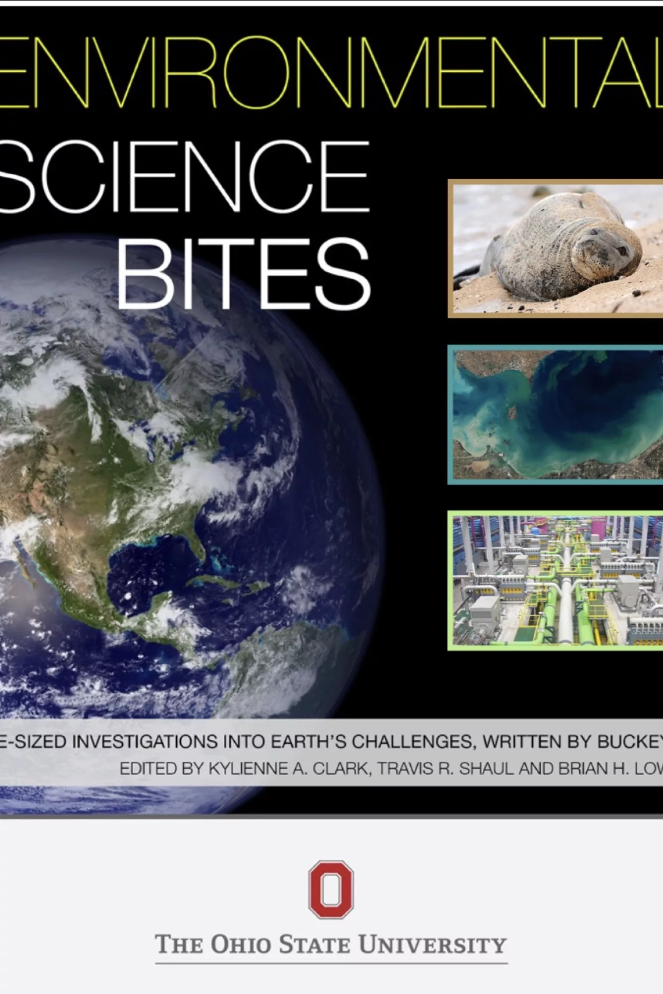 Cover of Environmental Science Bites Textbook showing the earth from space