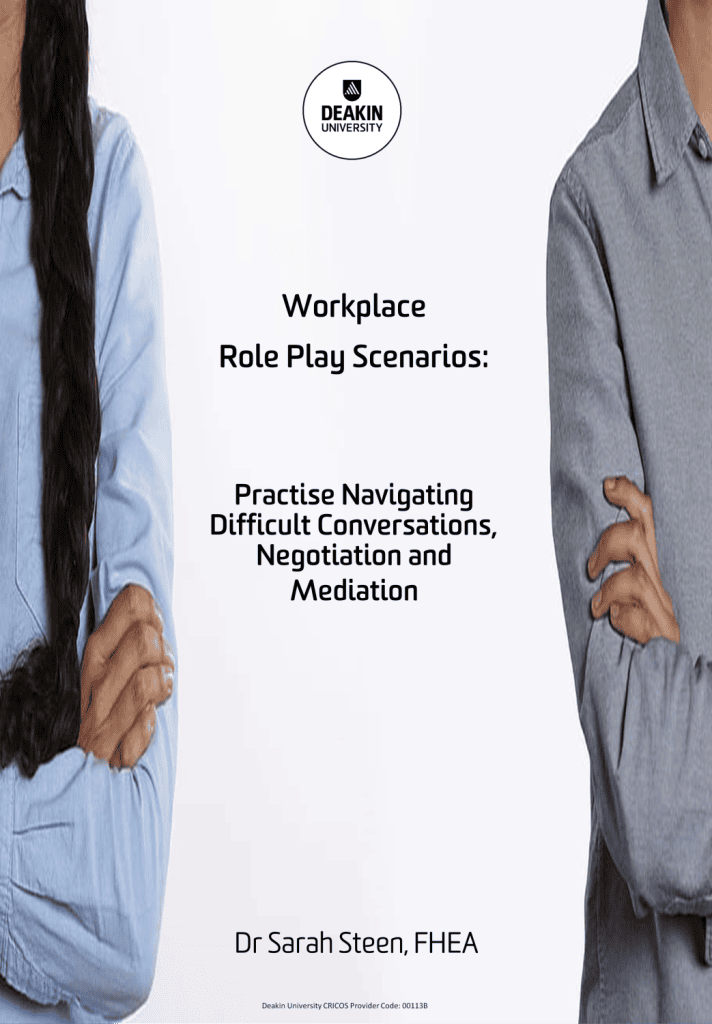 workplace role play book cover